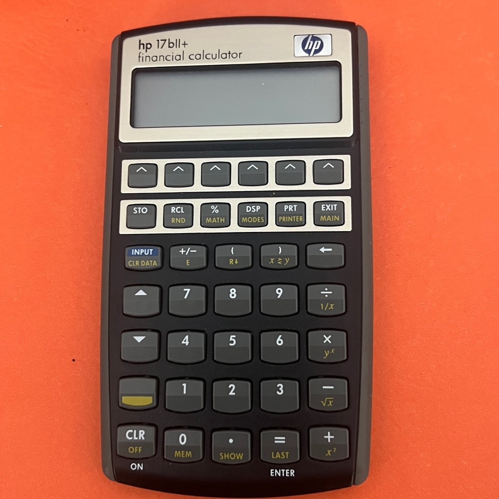 HP 17bII+ Financial Calculator with Black Case - Picture 2 of 6